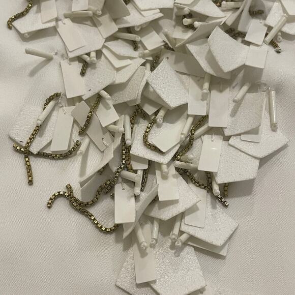 Ramy Brook Mitchell Top Ivory Beaded Halter | Glam, Resort Vacation S NWT $395 - Picture 7 of 14